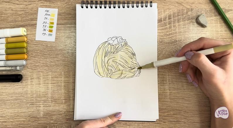 Рисуем Пишмание с фисташками