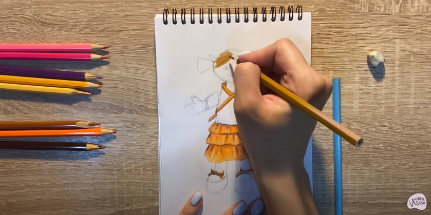 Рисуем Текстильная кукла