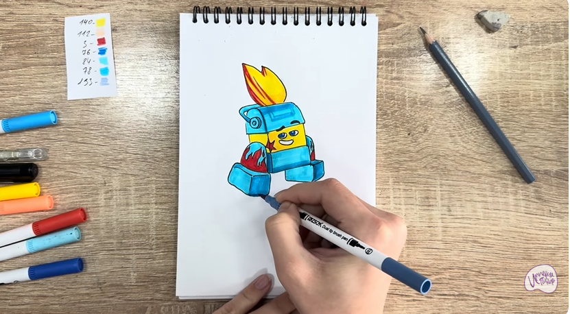 Рисуем Диз из "Живой гараж"