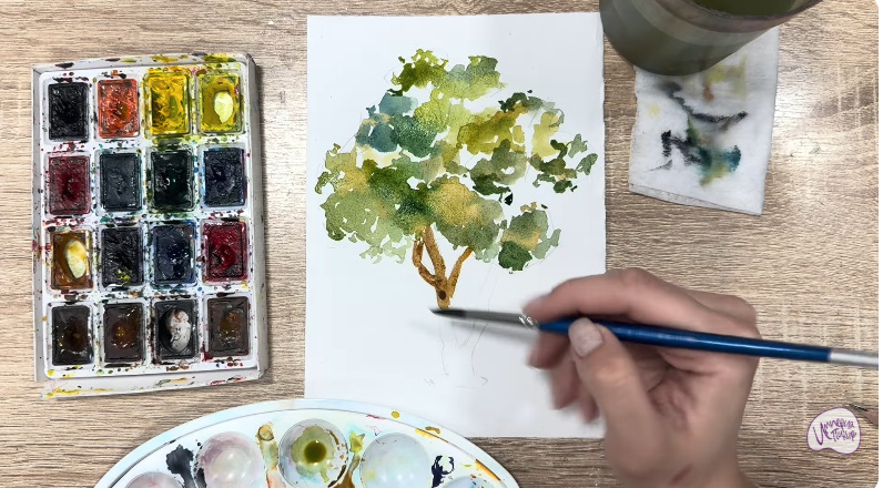 Рисуем Бархат амурский