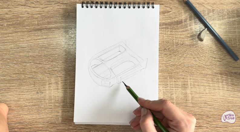 Рисуем Педаль велосипеда