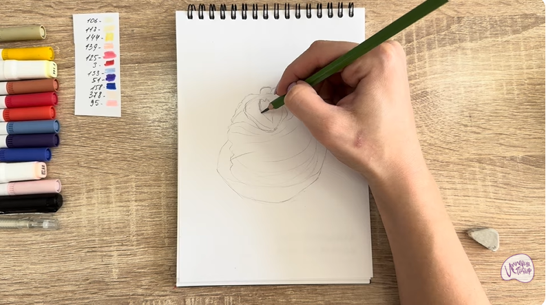 Рисуем Пирожное "Павлова"