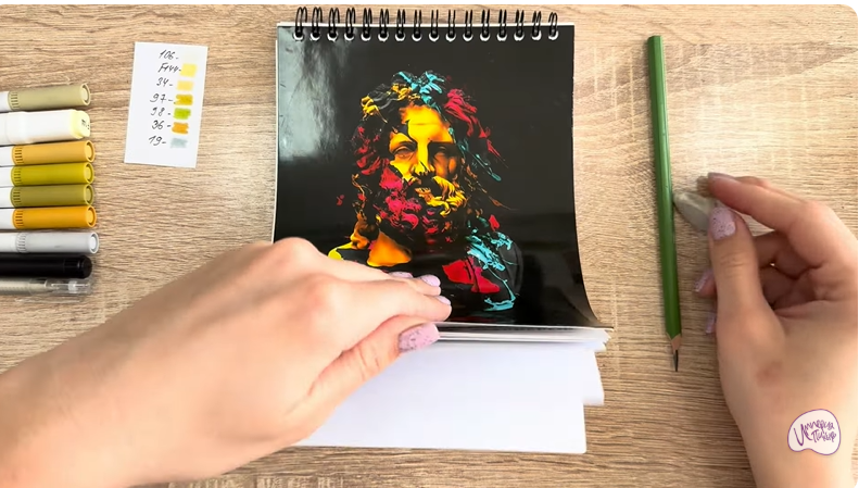 Рисуем Пишмание с фисташками