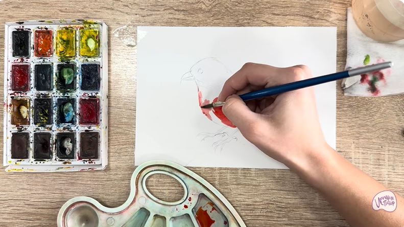 Рисуем Клест - еловик