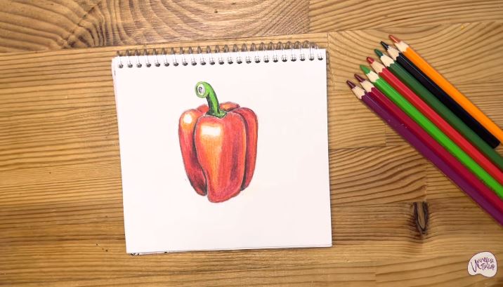 Рисуем Болгарский перец