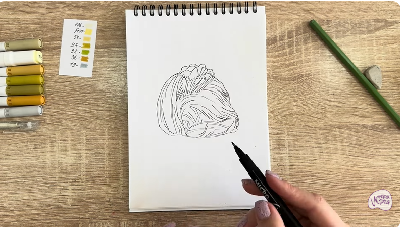 Рисуем Пишмание с фисташками