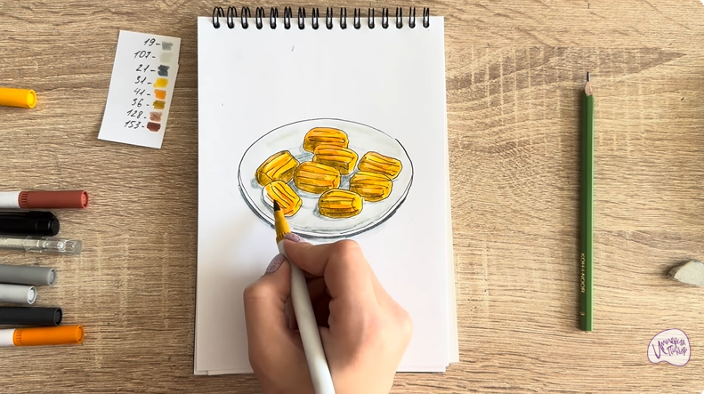 Рисуем Десерт "Тулумба"