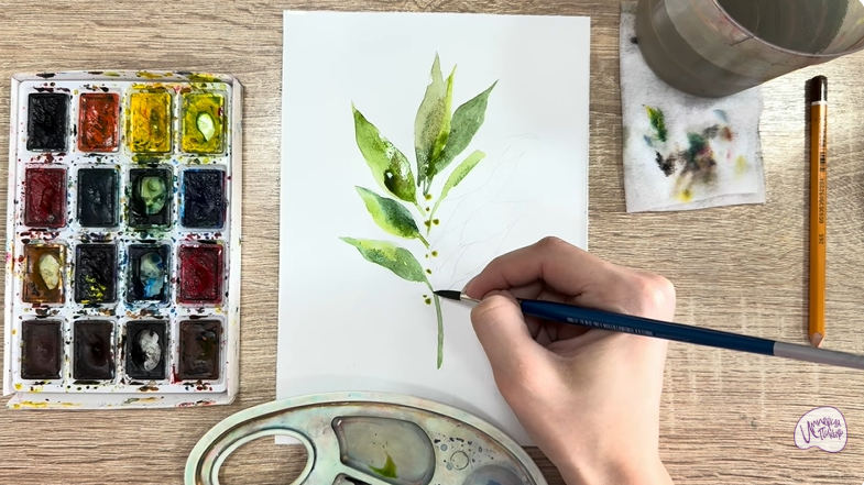 Рисуем Лавровый лист