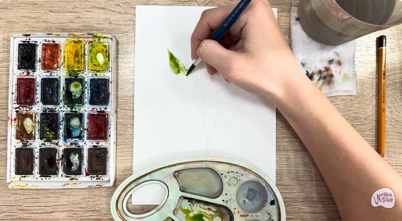 Рисуем Лавровый лист