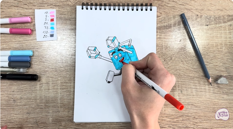 Рисуем Тяга из "Живой гараж"