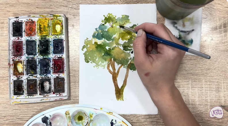 Рисуем Бархат амурский