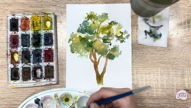 Рисуем Бархат амурский