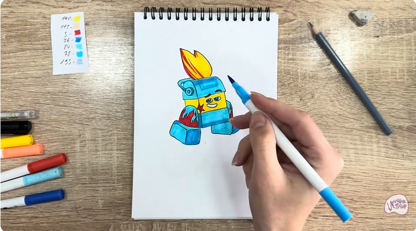 Рисуем Диз из "Живой гараж"