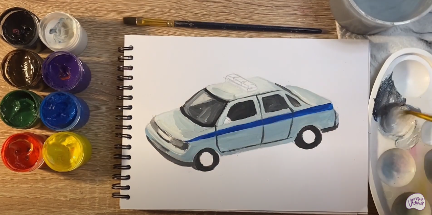 Рисуем Машина ДПС