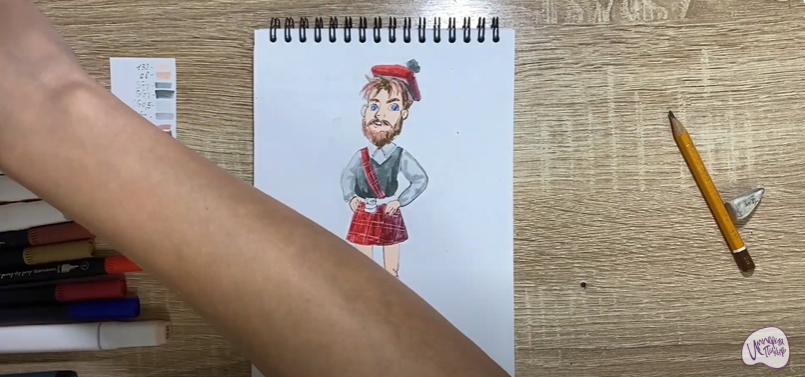 Рисуем Шотландец