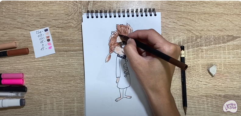 Рисуем Винни из "Монстры на каникулах"