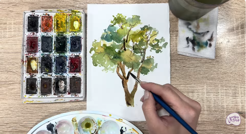 Рисуем Бархат амурский