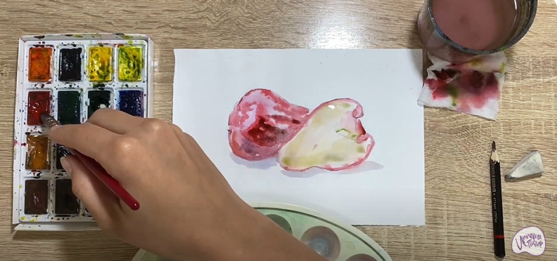 Рисуем Яванское яблоко