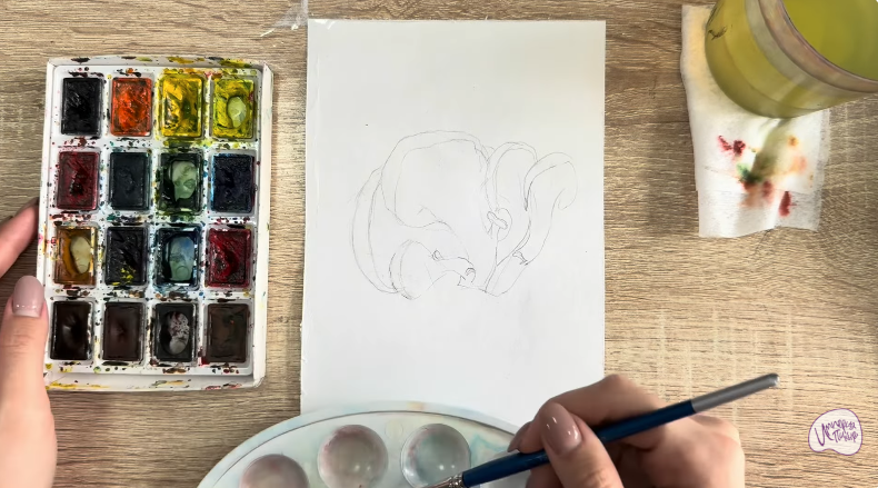 Рисуем Вешенки