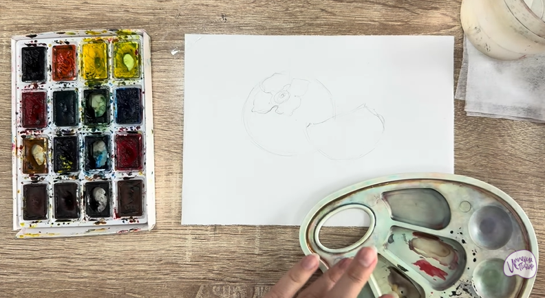 Рисуем Хурма