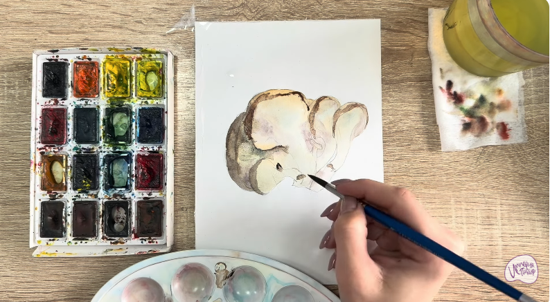 Рисуем Вешенки