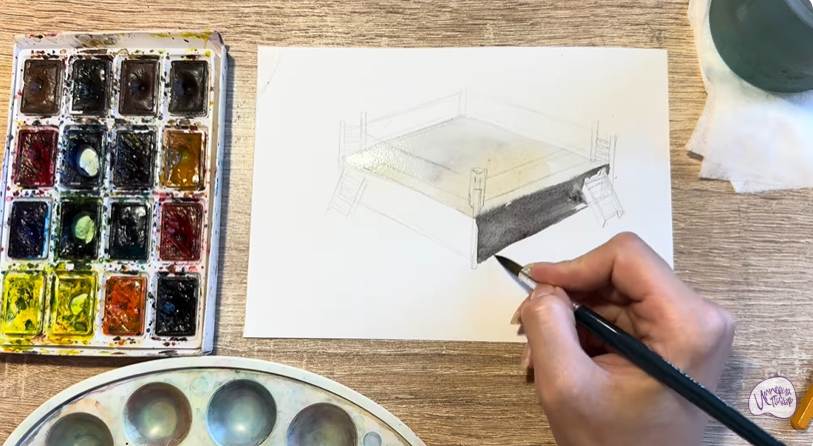 Рисуем Боксёрский ринг