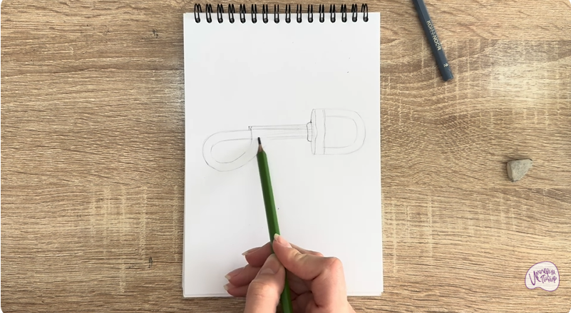 Рисуем Зацепной карабин