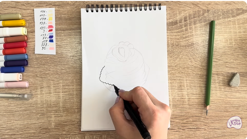 Рисуем Пирожное "Павлова"