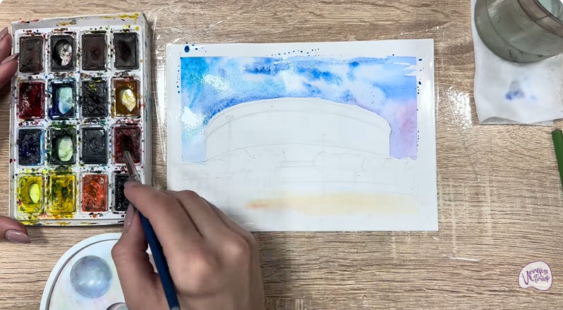 Рисуем Стадион Краснодар