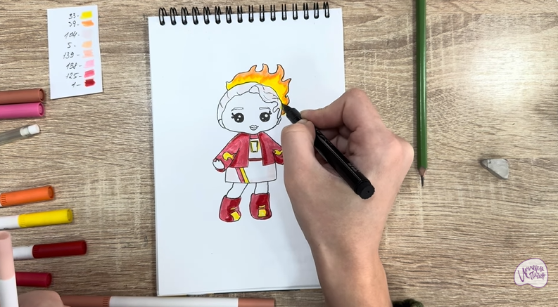 Рисуем Эмбер Синнамон