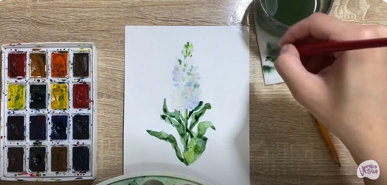 Рисуем Цветок "Маттиола"
