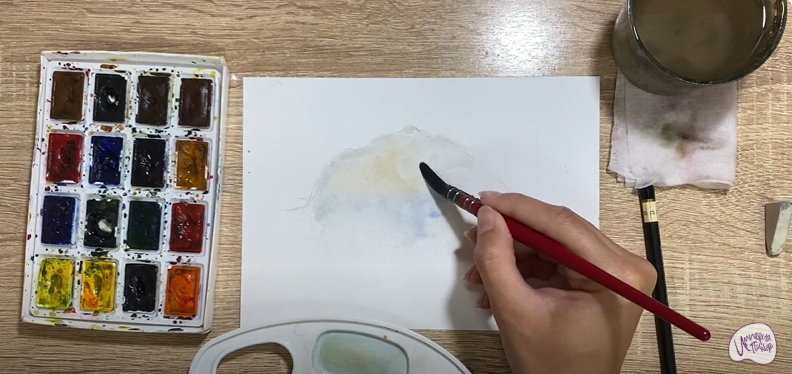 Рисуем Ежовик гребенчатый