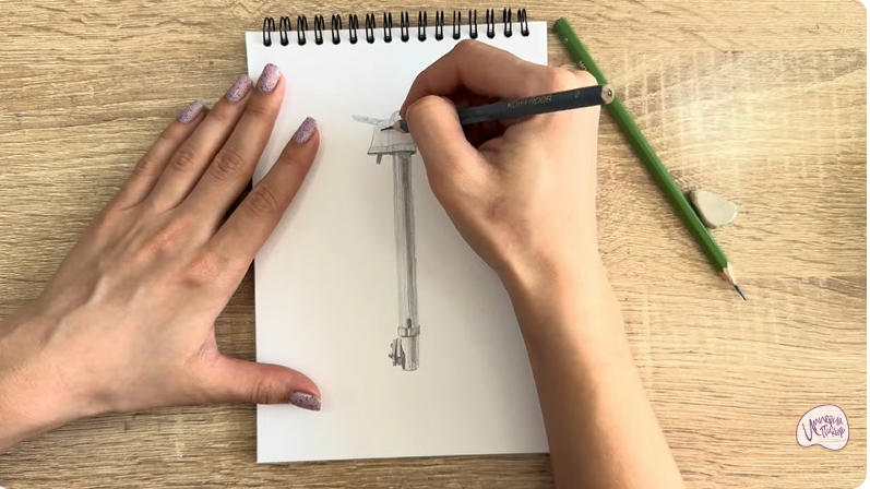 Рисуем Колонка водоразборная