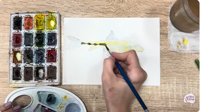 Рисуем Ленский пескарь