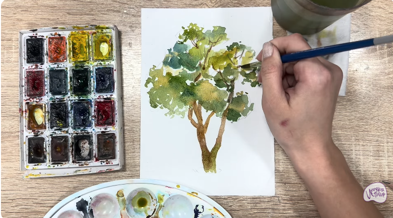 Рисуем Бархат амурский