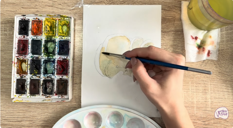 Рисуем Вешенки