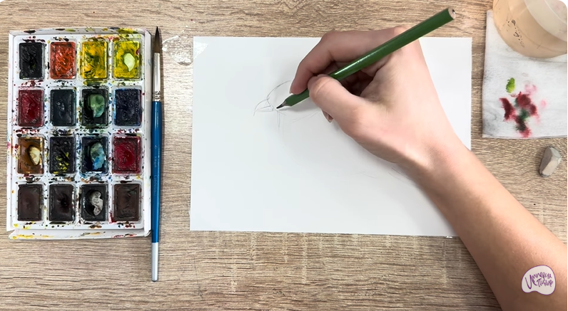 Рисуем Клест - еловик