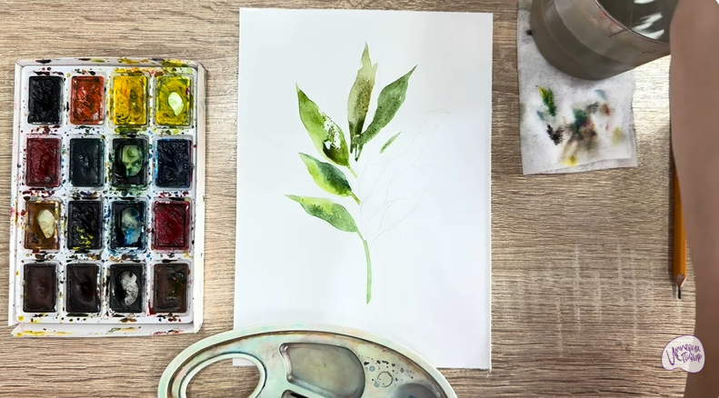 Рисуем Лавровый лист