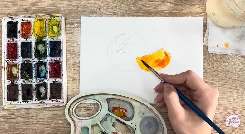 Рисуем Хурма