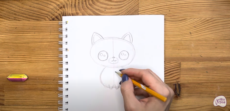 Рисуем Кавайный котик