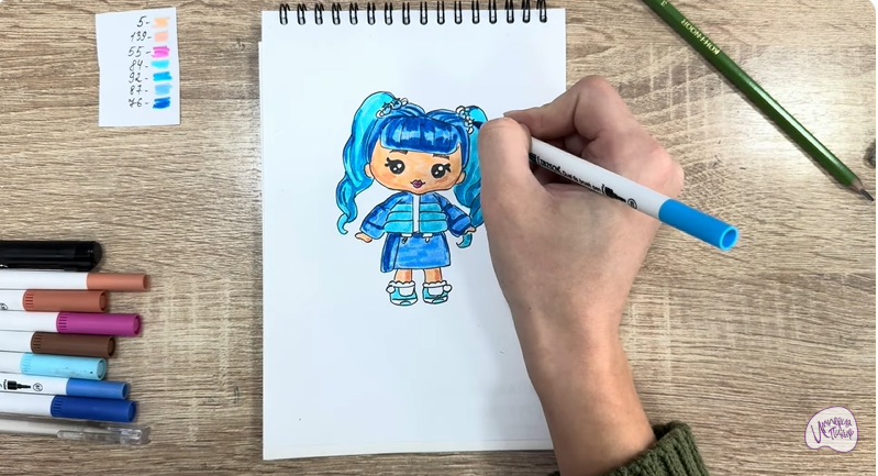 Рисуем Рори Блуберри