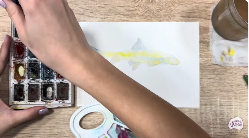 Рисуем Ленский пескарь