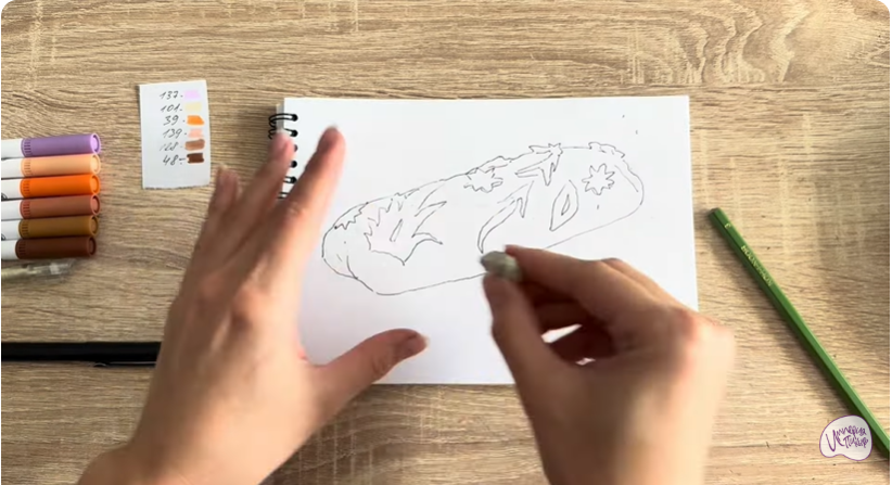 Рисуем Кулебяка Рисуем Кулебяка