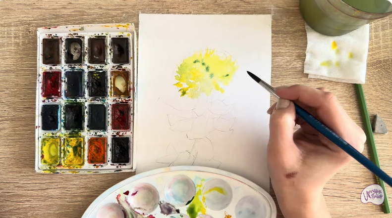 Рисуем Радиола розовая