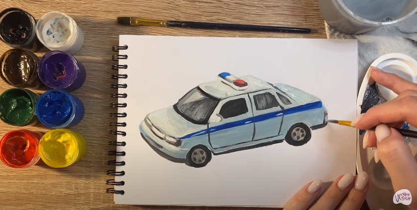 Рисуем Машина ДПС