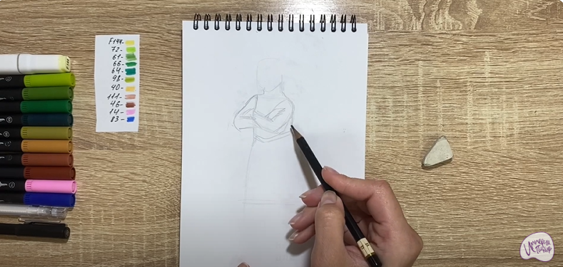 Рисуем Принцесса Фиона из "Шрека"