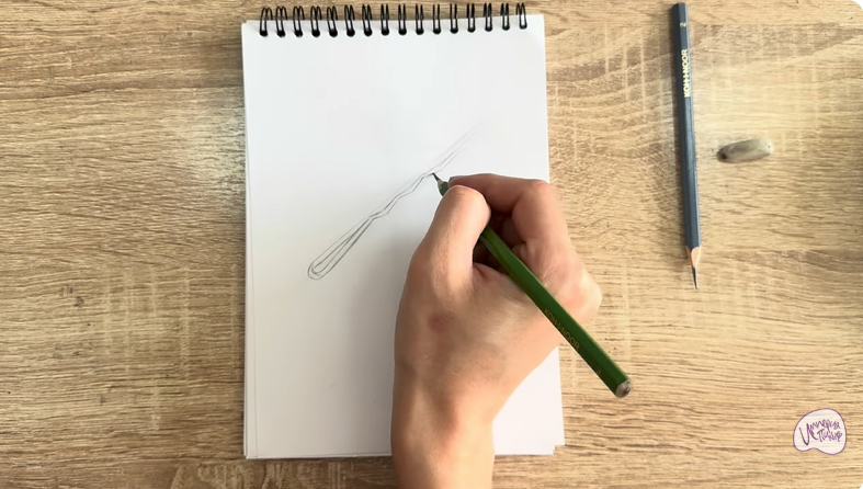 Рисуем Невидимка для волос