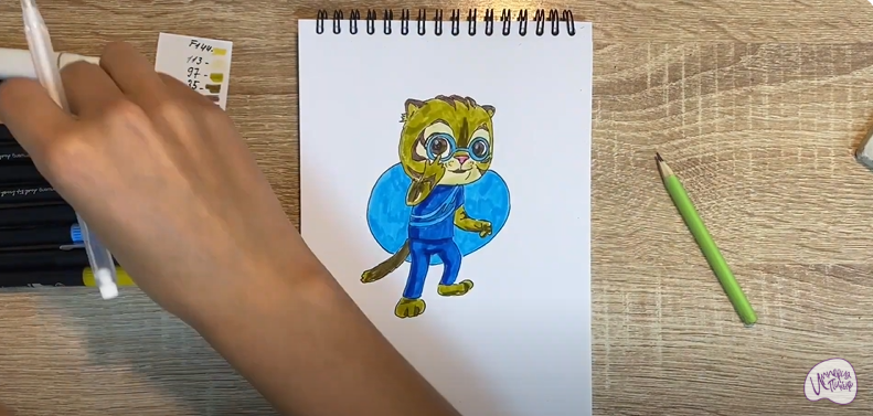 Рисуем Бао из "Супер Мяу"