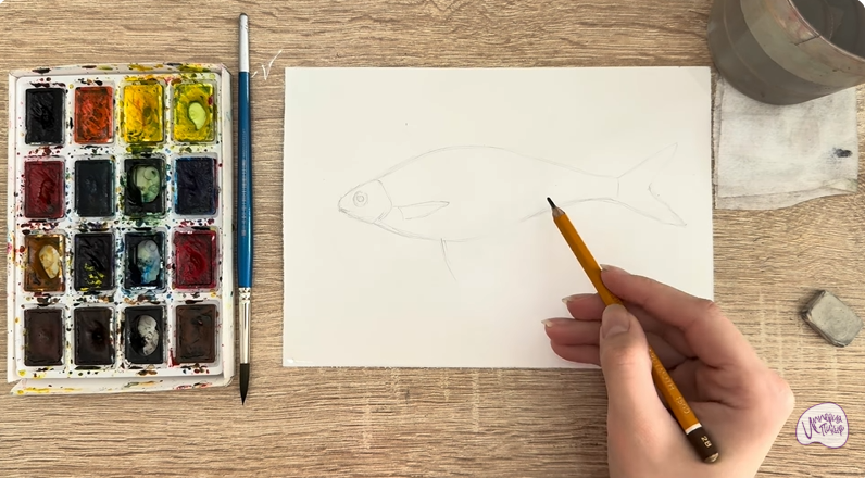 Рисуем Белоглазка