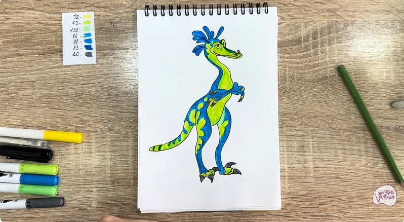 Рисуем Веган из «Доктор Динозавров»